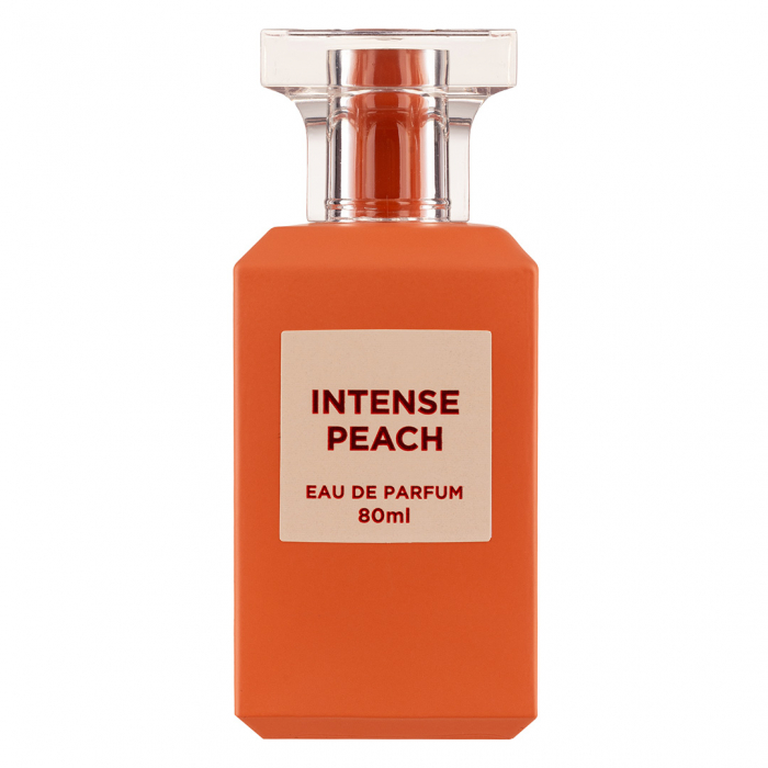 Parfum Intense Peach, Fragrance World, apa de parfum 80 ml, unisex - inspirat din Bitter Peach by Tom Ford