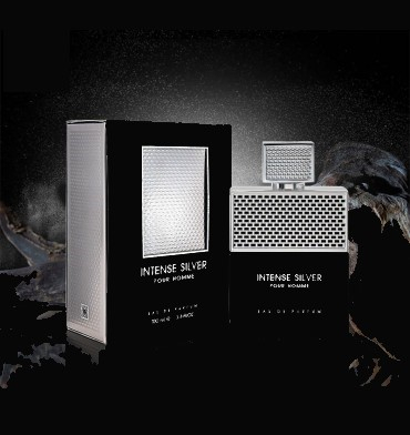 Parfum Intense Silver Pour Homme, Fragrance World, apa de parfum 100 ml, barbati [4]