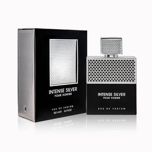 Parfum Intense Silver Pour Homme, Fragrance World, apa de parfum 100 ml, barbati [2]