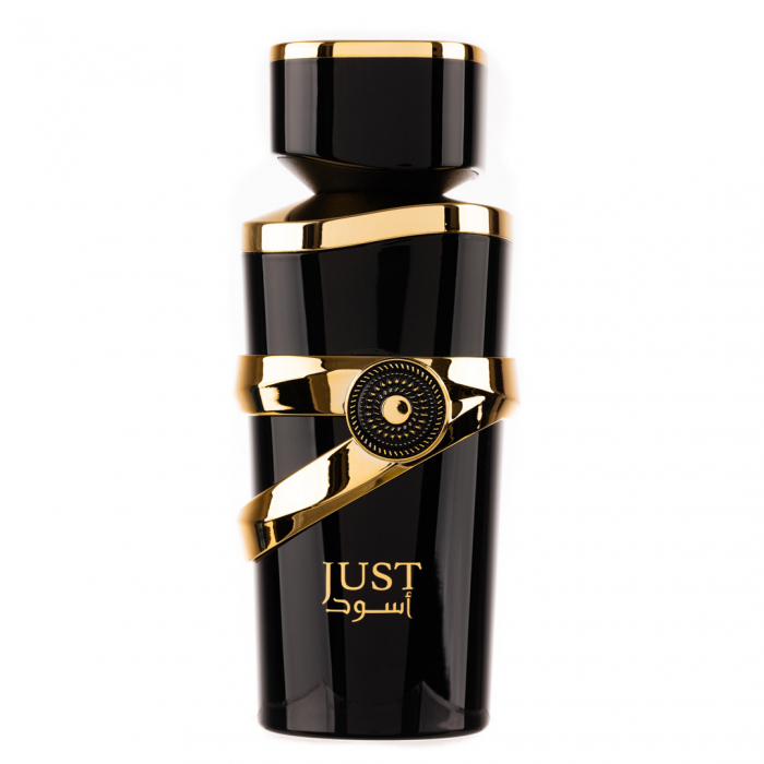 Parfum Just Aswad, Fragrance World, apa de parfum 100 ml, barbati - inspirat din Lattafa Asad, la randul lui inspirat din Dior Sauvage Elixir
