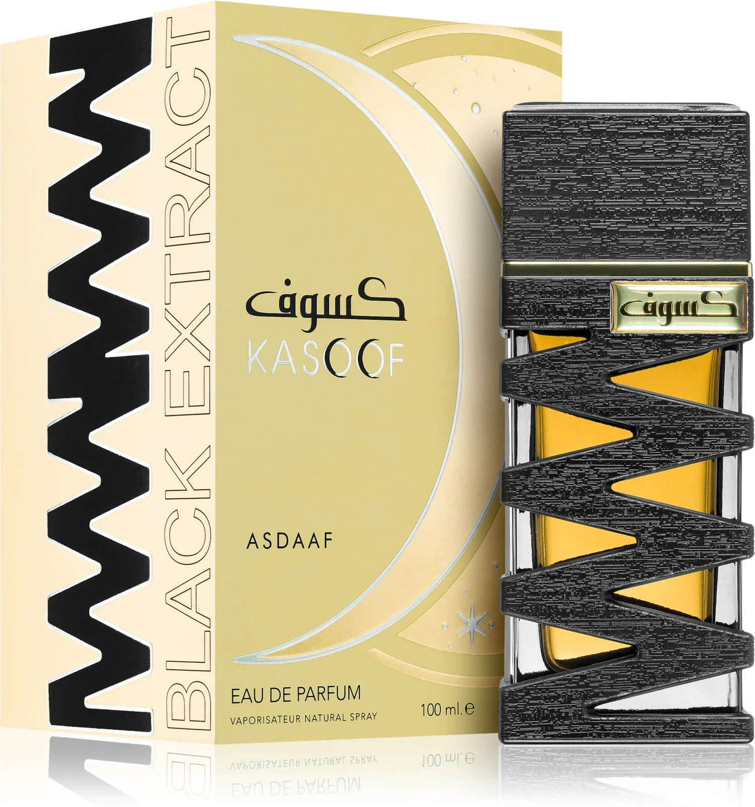 Parfum Kasoof Black Extract, Asdaaf, apa de parfum 100 ml, barbati [3]