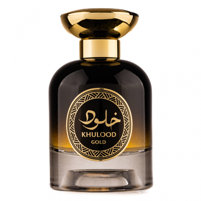 Parfum Khulood Gold, Fragrance World, apa de parfum 100 ml, unisex - inspirat din Tobacco Mandarin by Byredo