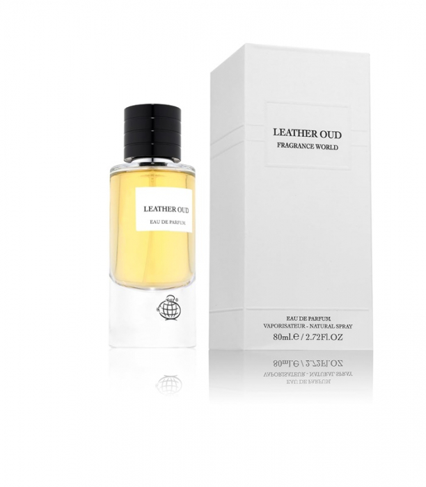 Parfum Leather Oud, Fragrance World, apa de parfum 80 ml, barbati - inspirat din  Leather Oud by Christian Dior [2]