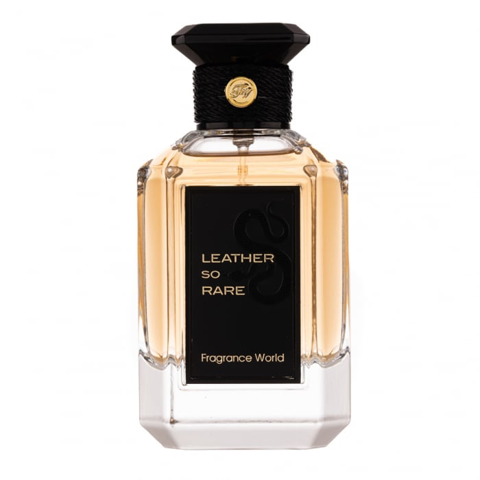 Parfum Leather So Rare, Fragrance World, apa de parfum 100 ml, unisex - inspirat din Cuir Beluga by Guerlain