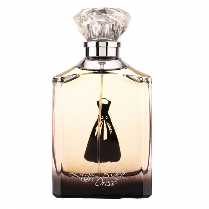 Parfum Little Black Dress, Fragrance World, apa de parfum 100 ml, femei - inspirat din La Petite Robe Noir by Guerlain