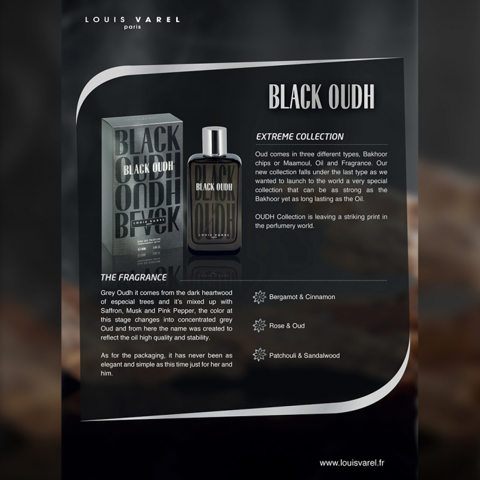 Parfum Louis Varel Black Oudh, apa de parfum 100 ml, unisex [4]