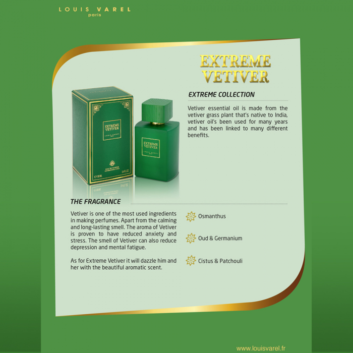 Parfum Louis Varel Extreme Vetiver, apa de parfum 100 ml, unisex [6]