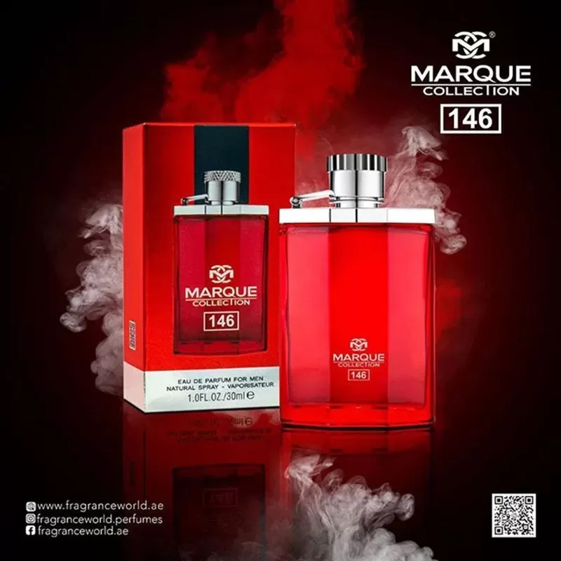 Parfum Marque Collection, Fragrance World. apa de parfum 100 ml, barbati - inspirat din Desire Red by Dunhill [3]