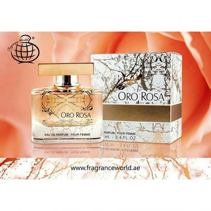 Parfum Oro Rosa Pour Femme, Fragrance World, apa de parfum 100 ml, femei [4]