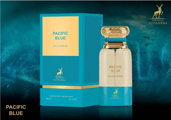 Parfum Pacific Blue, Maison Alhambra, apa de parfum, 80 ml, unisex - inspirat din Neroli Portofino by Tom Ford [3]