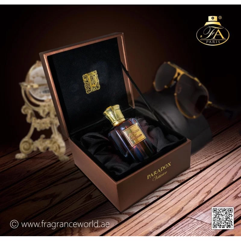 Parfum Paradox Vetiver, Fragrance World, apa de parfum 100 ml, barbati - inspirat din D’Hermes Eau Intense Vetiver by Hermès Terre [4]