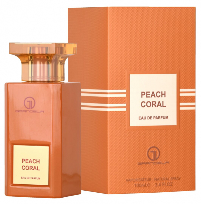 Parfum Peach Coral, Grandeur Elite, apa de parfum 100 ml, unisex