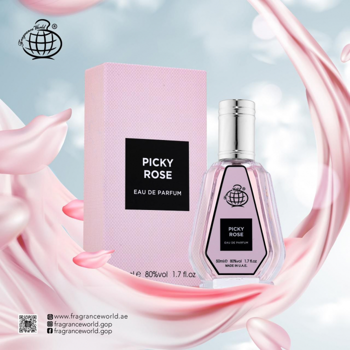 Parfum Picky Rose, Fragrance World, apa de parfum 50 ml, femei - inspirat din Rose Prick by Tom Ford [4]