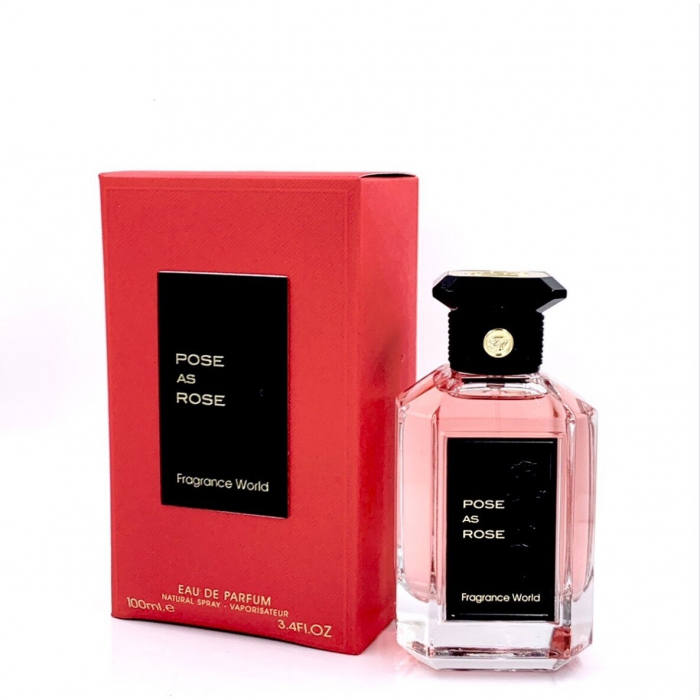 Parfum Pose As Rose, Fragrance World, apa de parfum 100 ml, femei - inspirat din  Rose Cherie by Guerlain [2]