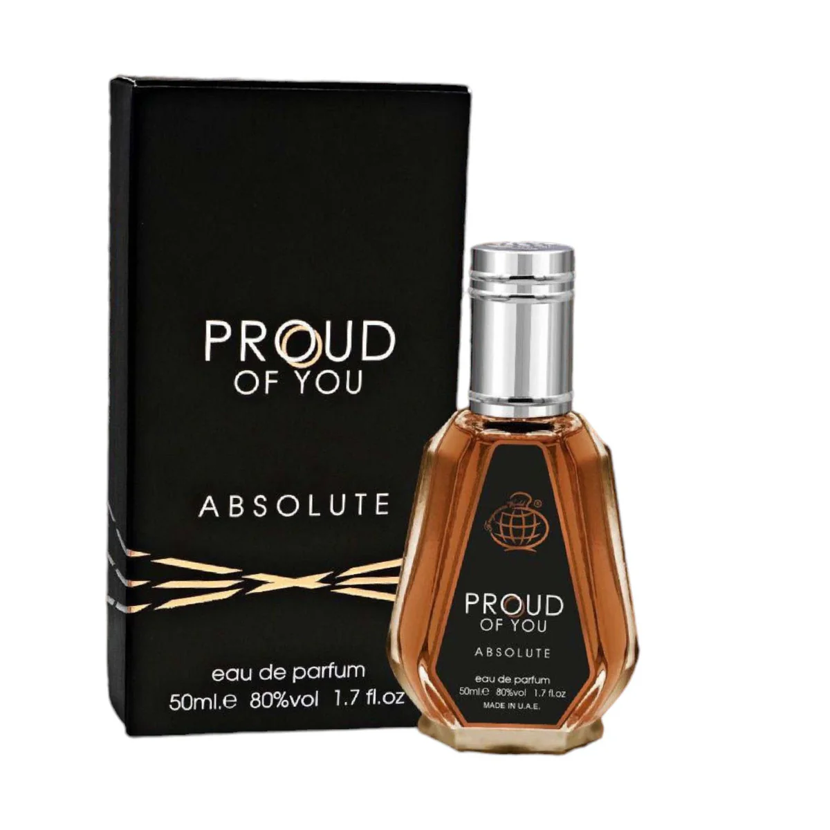 Parfum Proud Of You Absolute, Fragrance World, apa de parfum 50 ml, unisex - inspirat din Sronger With You Absolutely by Emporio Armani