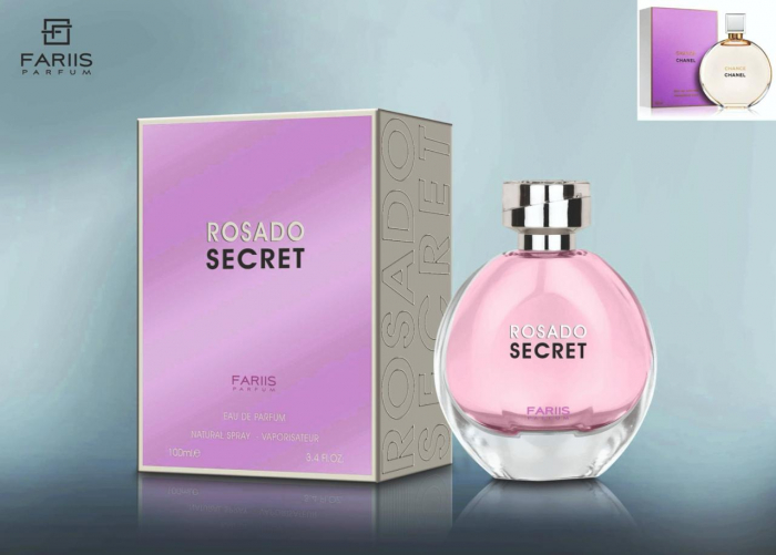 Parfum Rosado Secret, Fariis, apa de parfum 100 ml, femei - inspirat din Chanel Chance [4]