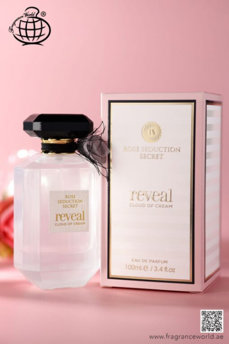 Parfum Rose Seduction Secret Reveal, Fragrance World, apa de parfum 100 ml, femei - inspirat din Tease Crème Cloud by Victoria’s Secret [3]