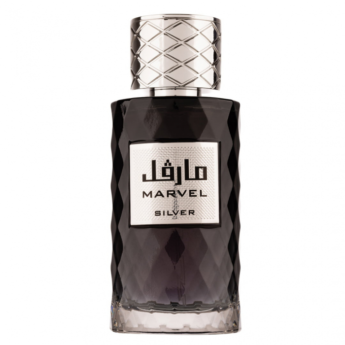 Parfum Marvel Silver, Athoor al Alam, Fragrance World, apa de parfum 100 ml, barbati