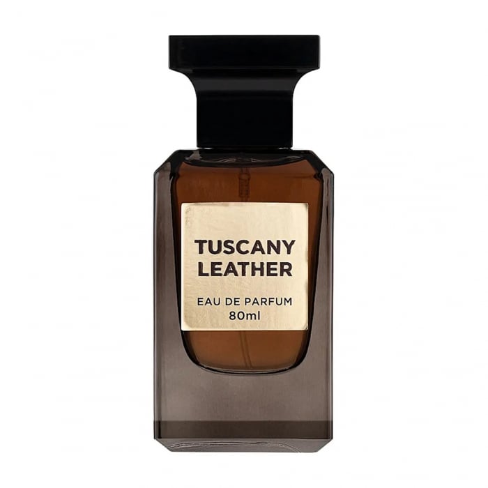 Parfum Tuscany Leather, Fragrance World, apa de parfum 80 ml, unisex - Inspirat din  Tuscan Leather by Tom Ford
