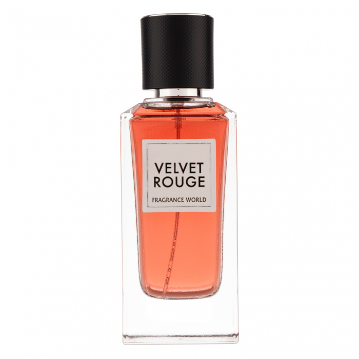 Parfum Velvet Rouge, Fragrance World, apa de parfum 100 ml, femei - inspirat din Rouge Velours by Yves Saint Laurent