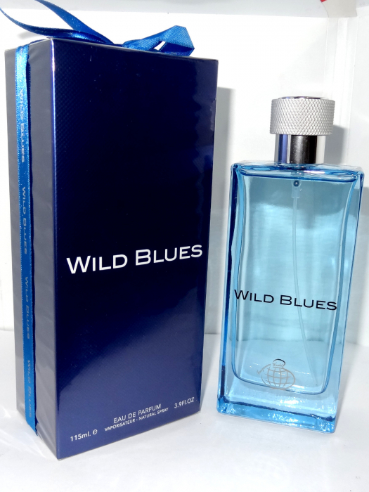 Parfum Wild Blues, Fragrance World, apa de parfum 115 ml, barbati - inspirat din Givenchy Pour Homme Blue Label [2]