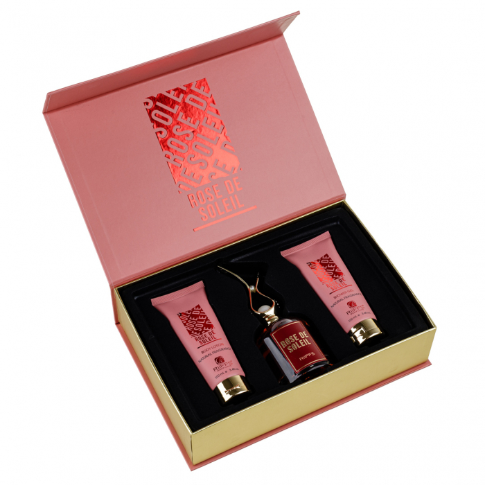 Set Cadou Rose De Soleil, Riiffs, apa de parfum 100 ml + gel de dus 100 ml + lotiune de corp 100 ml, femei [2]