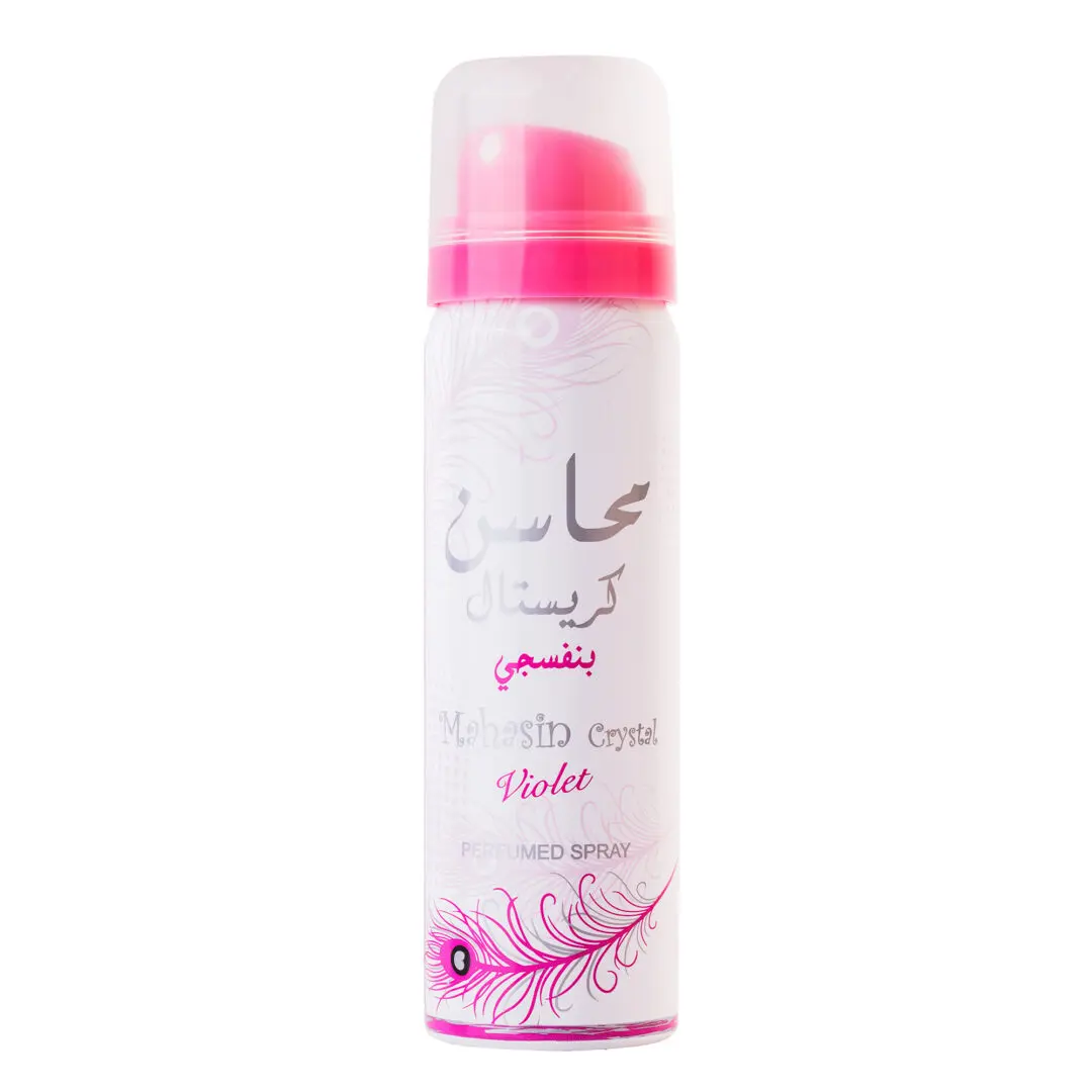 Set Mahasin Crystal Violet, apa de parfum 100 ml si deodorant 50 ml, femei [3]