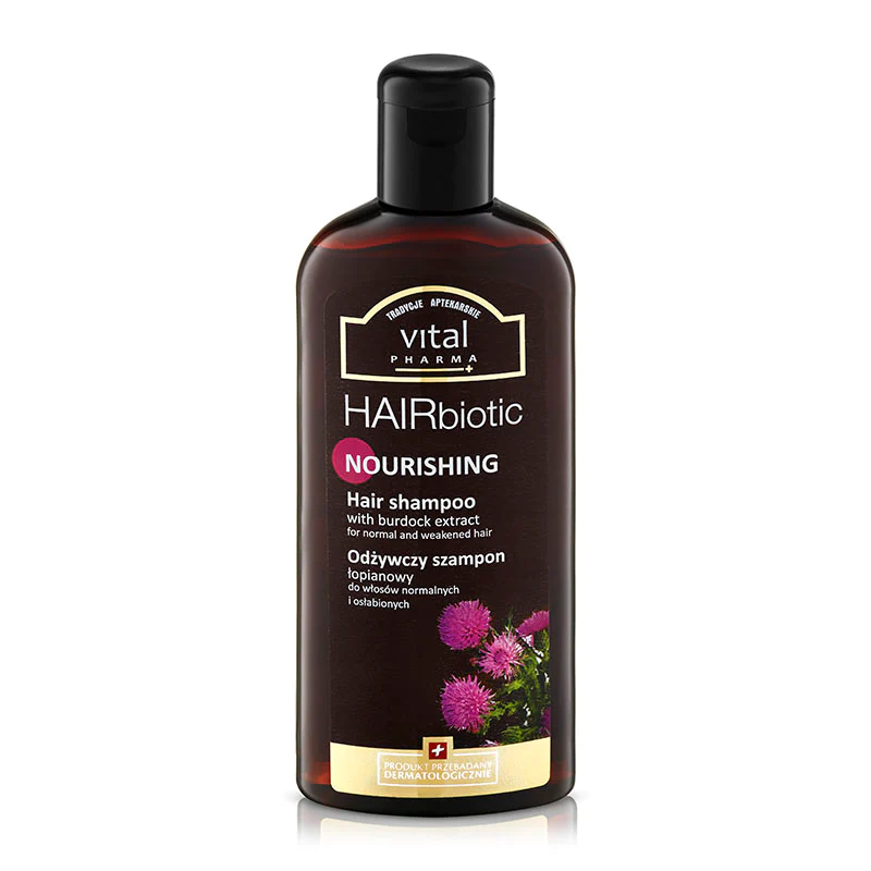 Produse cosmetice - Hairbiotic - Sampon nutritiv cu extract de brusture, 250ml