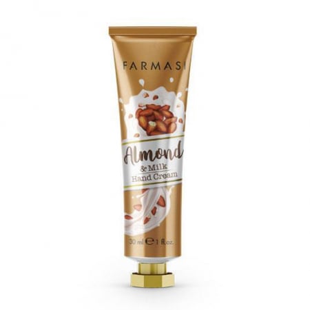 Produse cosmetice - Crema de maini Farmasi cu lapte si migdale 30ml