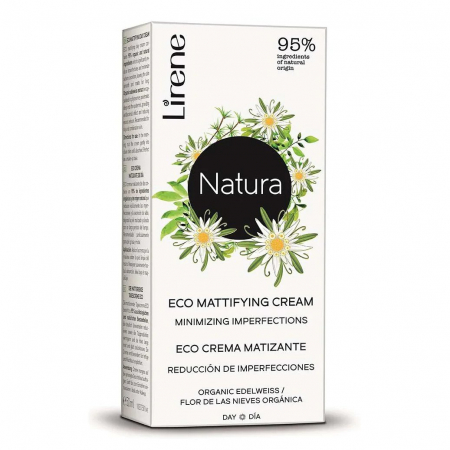 Produse de ingrijire - Crema de zi Lirene Natura, cu efect de hidratare, cu extract de floare de colt