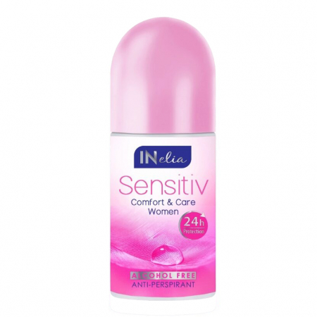 Produse cosmetice - Deodorant antiperspirant roll on Revers Inelia Sensitive pentru femei, 50 ml