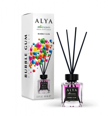 Noutăți - Deodorant de Camera Bubble Gum, Alya, Reed Diffuser 100 ml
