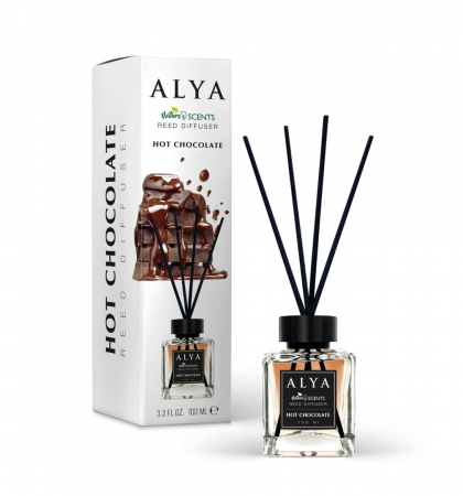 Noutăți - Deodorant de Camera Hot Chocolate, Alya, Reed Diffuser 100 ml