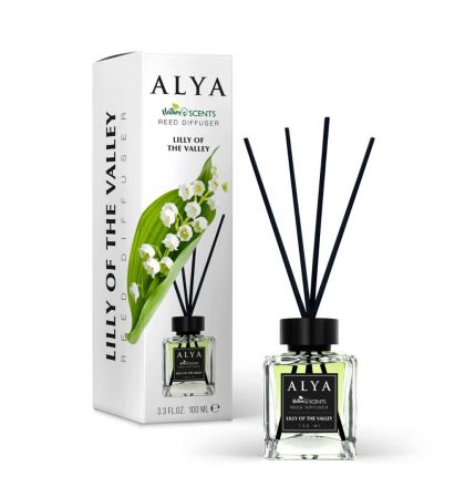 Noutăți - Deodorant de Camera Lilly of the Valley, Alya, Reed Diffuser 100 ml
