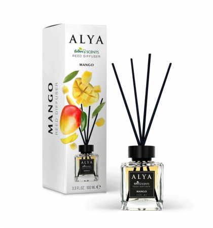 Noutăți - Deodorant de Camera Mango, Alya, Reed Diffuser 100 ml
