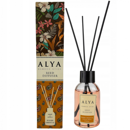 Noutăți - Deodorant de Camera Woody Oriental, Alya, Reed Diffuser 100 ml