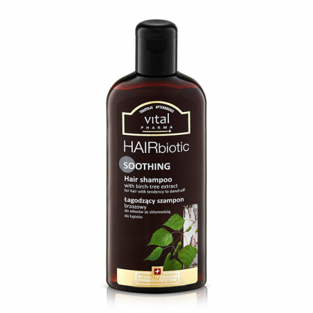 Produse cosmetice - HairBiotic, sampon cu extract de mesteacan cu efect de calmare a scalpului, 250ml