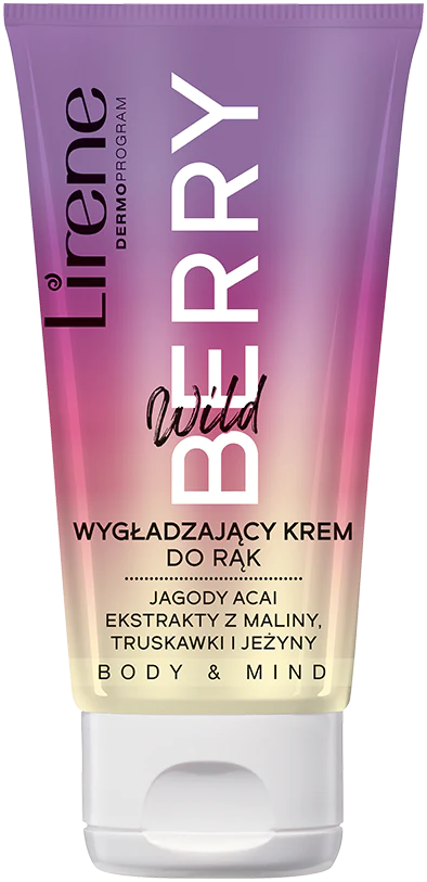 Produse cosmetice - Lirene Body and Mind - Crema de maini netezitoare - Berry, 50ml