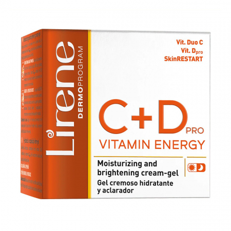 Produse cosmetice - Lirene C+D+E - Gel cremos hidratant C+D zi si noapte, 50ml