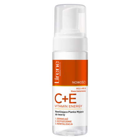 Produse cosmetice - Lirene C+D+E - Spuma de curatare C+E - efect de hidratare, 150ml