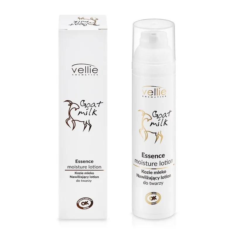 Produse cosmetice - Lotiune hidratanta Vellie Goat Milk cu esenta din lapte de capra, 100ml