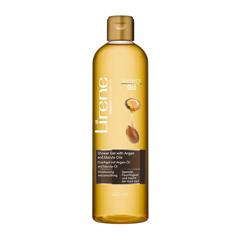 Noutăți - Lirene - Gel de dus cu ulei de Argan & Marula, 400 ml