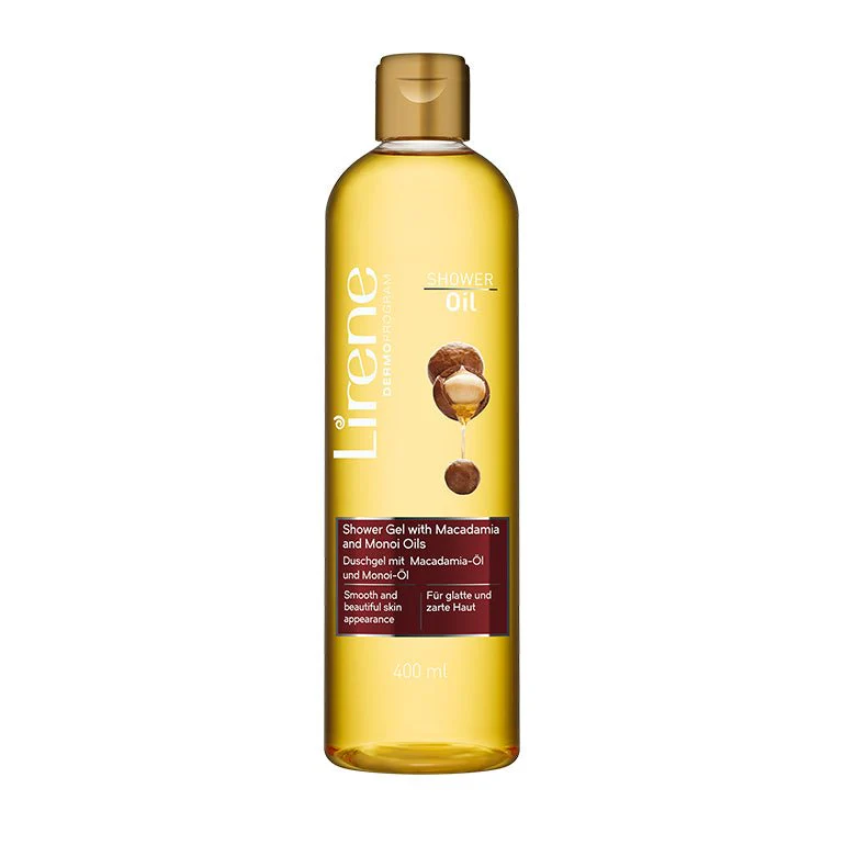 Noutăți - Lirene - Gel de dus cu ulei de Macadamia & Monoi, 400 ml