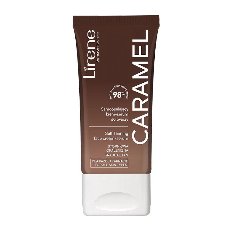 Noutăți - Lirene Perfect Tan - Ser facial autobronzant CARAMEL GLOW, 50 ml