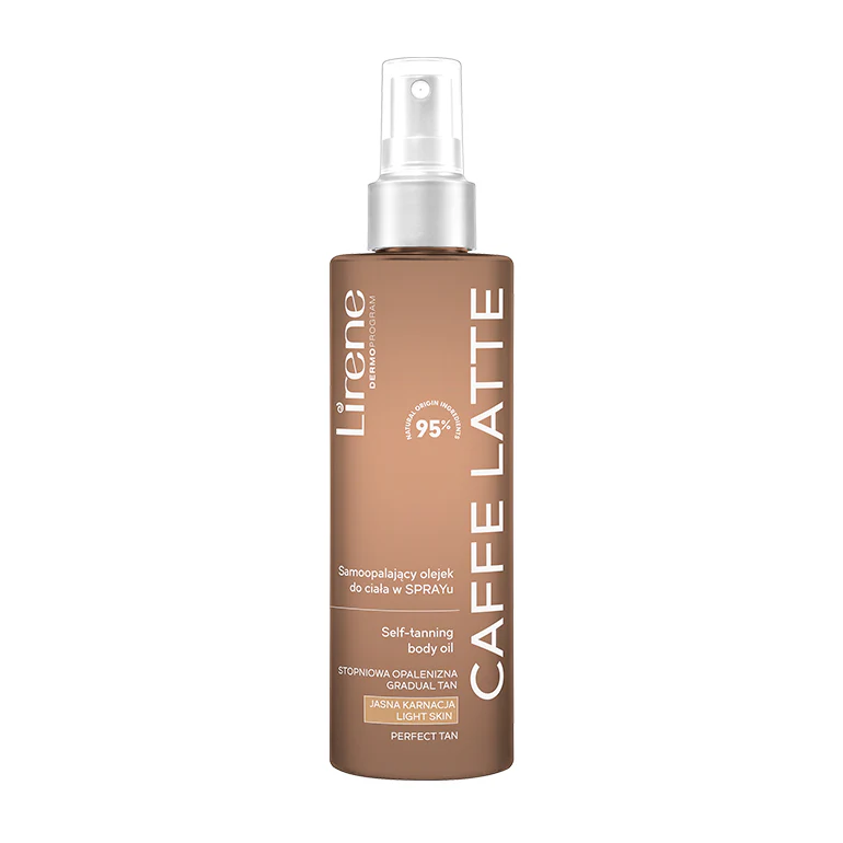 Noutăți - Lirene Perfect Tan - Ulei uscat autobronzant CAFFE LATTE, 190 ml