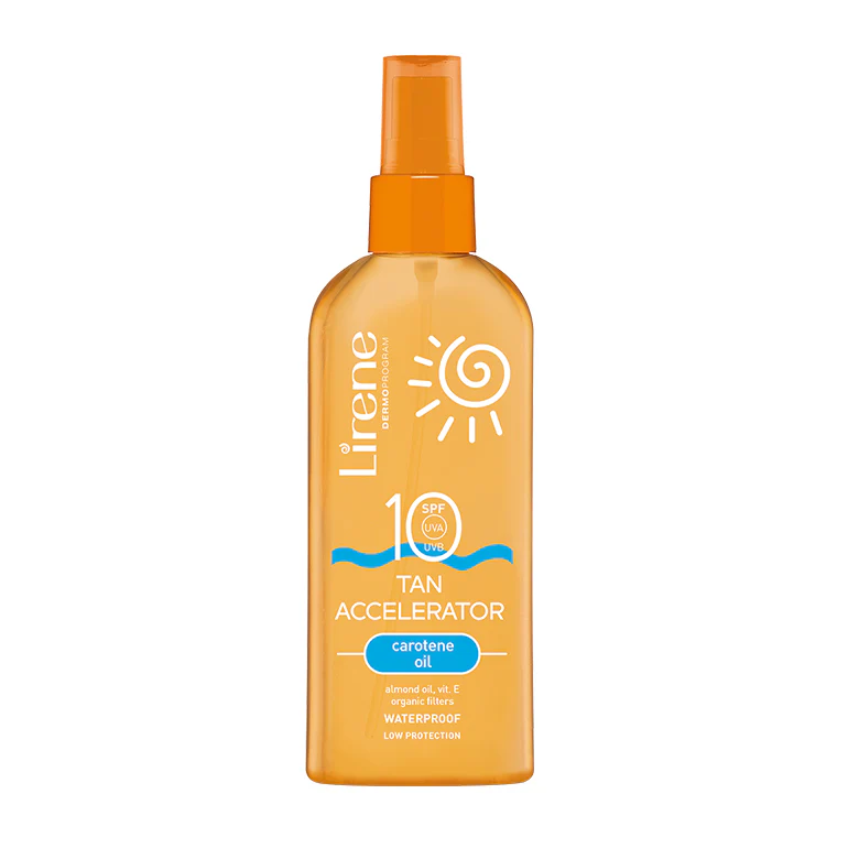 Noutăți - Lirene SUN - Accelerator de bronzare SPF10 - betacaroten, 150 ml