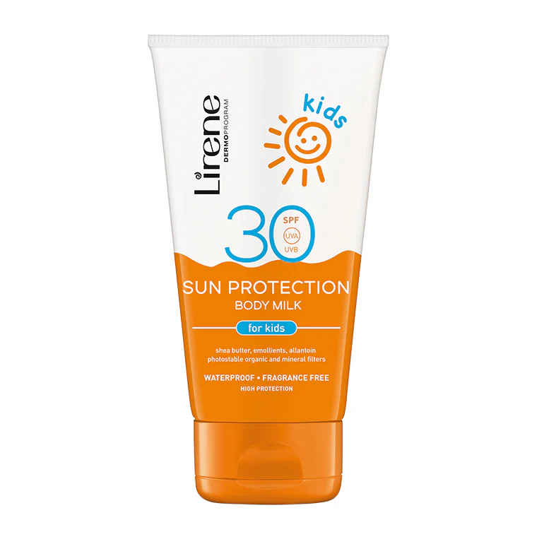 Noutăți - Lirene SUN - Lapte protectie solara pentru copii SPF30, 150 ml