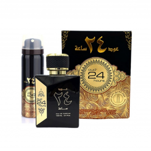 Set Oud 24 Hours, apa de parfum 100 ml + deodorant 50 ml, unisex - inspirat din Black Orchid by Tom Ford [4]