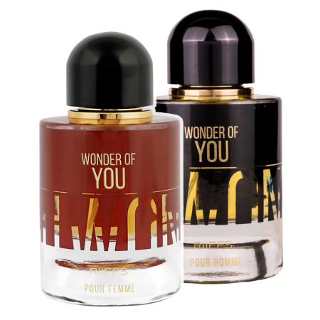 Parfumuri de toamnă - Pachet 2 parfumuri, Wonder Of You Pour Femme 100 ml si Wonder Of You Pour Homme 100 ml