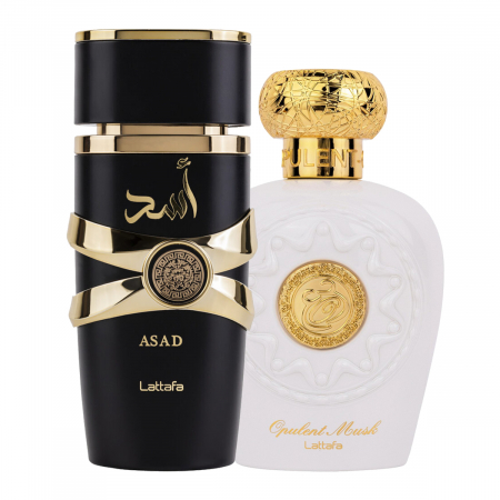 Pachet 2 parfumuri Lattafa, Asad 100 ml pentru el si Opulent Musk 100 ml pentru ea [5]